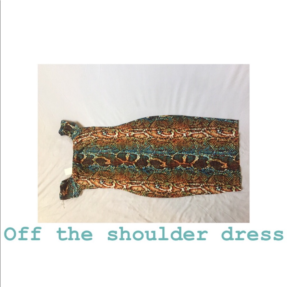 Multi colored snake print dress MAKE OFFER
